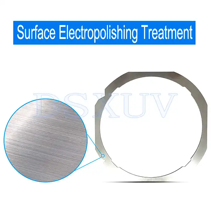 DSXUV 12 Inches Wafer Frame Dicing Cutting Ring Round Fixed Silicon Disk Iron Ring For Blue Film Wafer